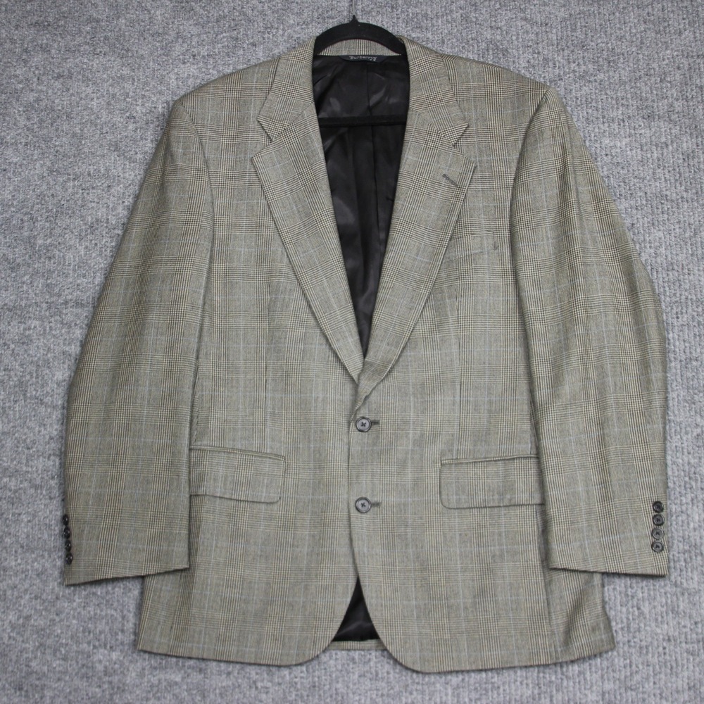 Vintage Burberrys Prorsum Barneys New York Wool Plaid Blazer Mens Sport Coat 42R